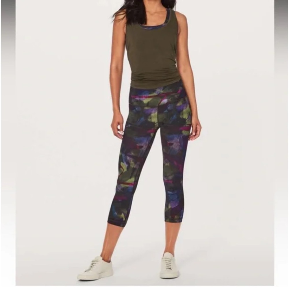 Lululemon Wunder Under Crop (Hi-Rise) (Full-On Luxtreme 21") Aura Dark Chrome 4